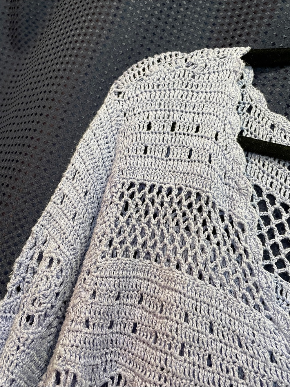 Country Blue Crochet Swim Coverup Tunic - Brand Unknown - Picture 9 of 16